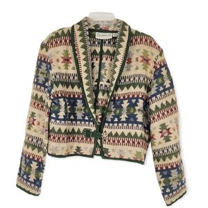 Vintage Southwestern Print Tapestry Jacket